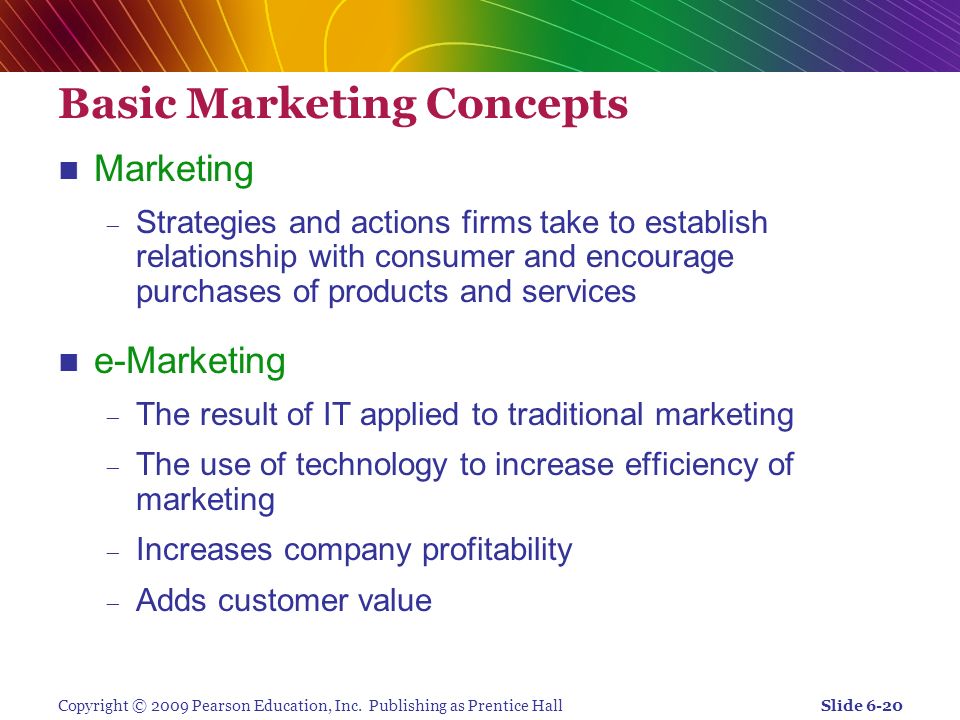 Principles of Marketing - Basic Concepts and Fundamentals